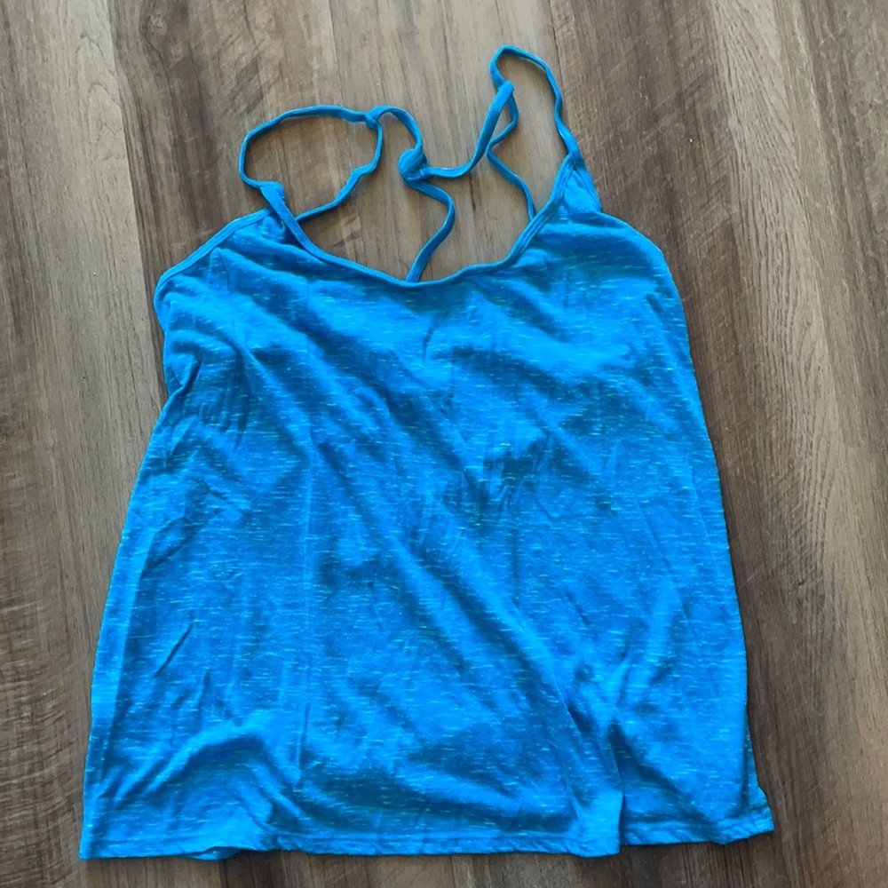 ALO blue strappy tank size M